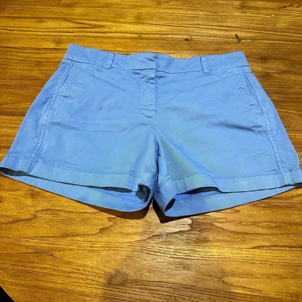 J.Crew Women’s Blue Cotton Stretch Chino‎ Shorts 2023 Style H5806